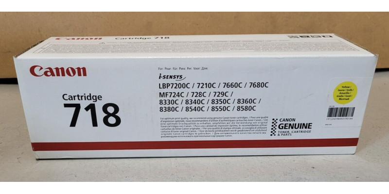 Toner Canon 718 Gelb 2659B002 Neu OVP A-Ware Original i-SENSYS LBP7200C MwSt 