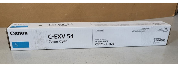 Toner Canon C-EXV 54 Cyan 1395C002 Neu OVP Original iR ADV C3025 C3125 Rg MwSt. 