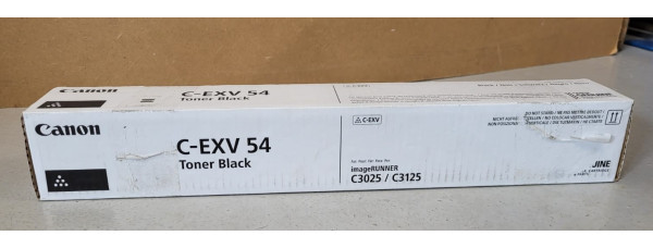 Toner Canon C-EXV 54 Schwarz 1394C002 Neu OVP Original iR ADV C3025 C3125 MwSt. 