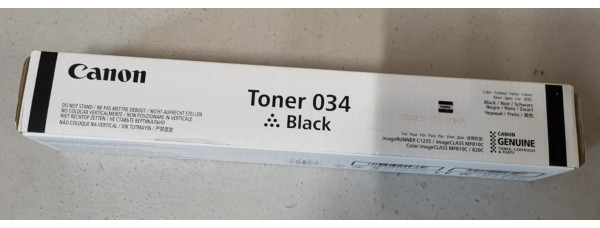 Toner Canon 034 Schwarz 9454B001 Neu OVP A-Ware Original image Runner C1225 MwSt Toner Canon 034 Schwarz 9454B001 Neu OVP A-Ware Original image Runner C1225 MwSt