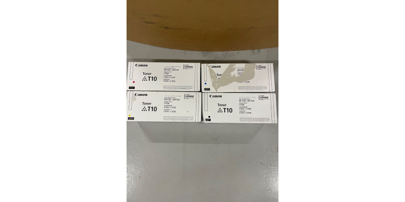 4 Toner Canon T10 CMYK Neu OVP Original iR C1533, LBP1538 Rechnung MwSt 