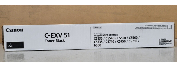 Toner Canon C-EXV51 Schwarz 0481C002 Neu OVP A-Ware Original iR ADV C5535 MwSt Toner Canon C-EXV51 Schwarz 0481C002 Neu OVP A-Ware Original iR ADV C5535 MwSt