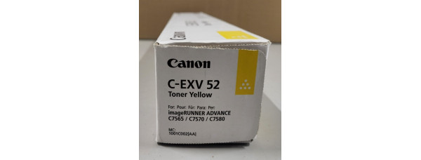 Toner Canon C-EXV52 Gelb 1001C002 Neu OVP Original iR ADV C7565 C7570 Rg MwSt Toner Canon C-EXV52 Gelb 1001C002 Neu OVP Original iR ADV C7565 C7570 Rg MwSt