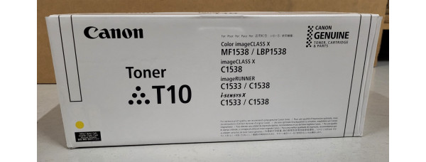 Toner Canon T10 Gelb 4563C001 Neu OVP A-Ware Original iR C1533 Rechnung MwSt Toner Canon T10 Gelb 4563C001 Neu OVP A-Ware Original iR C1533 Rechnung MwSt