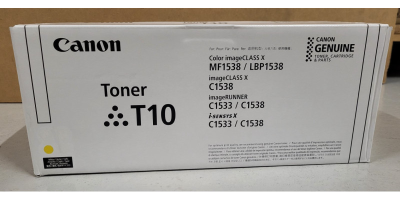 Toner Canon T10 Gelb 4563C001 Neu OVP A-Ware Original iR C1533 Rechnung MwSt Toner Canon T10 Gelb 4563C001 Neu OVP A-Ware Original iR C1533 Rechnung MwSt