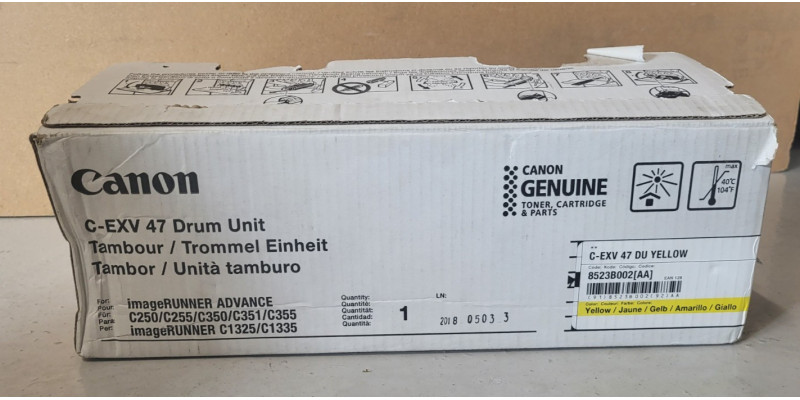 Trommel Canon C-EXV 47 Gelb 8523B002 Neu OVP Original iR C250 C255 . 