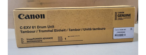 Trommel Canon C-EXV61 Schwarz 3759C002 Neu OVP Original IR-ADV 6855 6860 Rg MwSt Trommel Canon C-EXV61 Schwarz 3759C002 Neu OVP Original IR-ADV 6855 6860 Rg MwSt