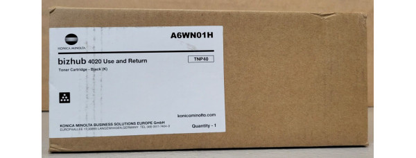 Toner TNP40 Schwarz Konica Minolta A6WN01H Neu OVP Original 4020  . 
