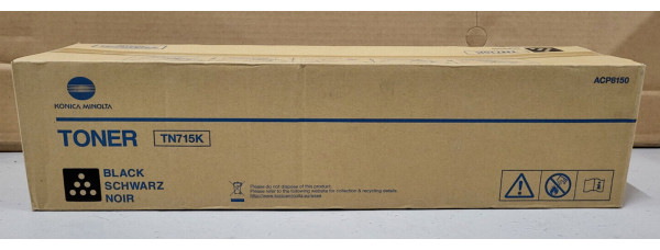 Toner Konica Minolta TN715K Schwarz ACP8150 Neu OVP A-Ware Original C750i . 