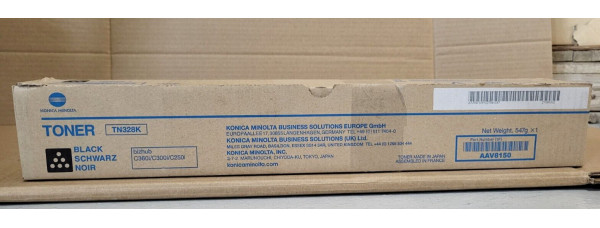 Toner Konica TN328K Schwarz AAV8150 Neu OVP A-Ware Original Bizhub C250i  