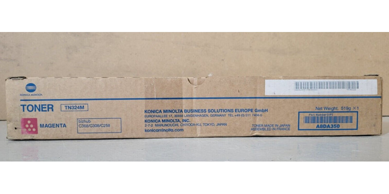 Toner TN324M Magenta A8DA350 Konica Minolta Neu OVP Original C308 . 