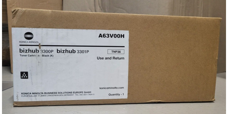 Toner TNP36 Schwarz Konica Minolta A63V00H Neu OVP A-Ware Original 3300 . 