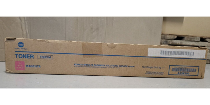 Toner TN-321M Konica Minolta Magenta A33K350 Neu OVP A-Ware Original C224  