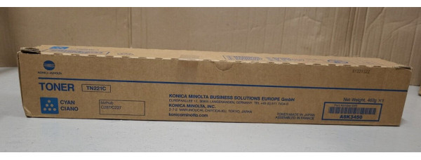 Toner TN221C Cyan Konica Minolta Neu OVP A-Ware Original Bizhub C287  