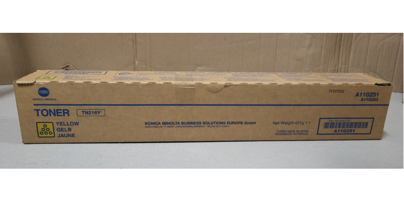 Toner Konica Minolta TN216Y Gelb A11G251 Neu OVP Original C220  