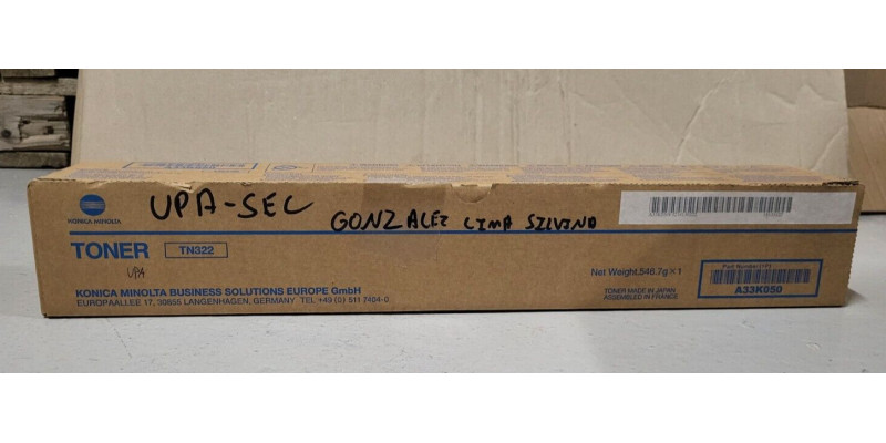 Toner Konica Minolta TN322 A33K050 Neu OVP Original bizhub 224, 284 . 