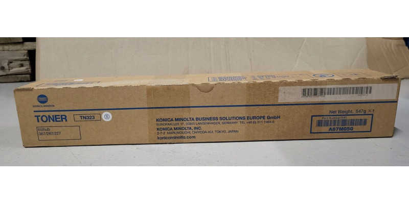 Toner Konica Minolta TN323 A87M050 Neu OVP Original bizhub 367 287 227 . 