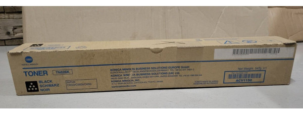 Toner Konica Minolta TN626K Schwarz ACV1150 Neu OVP Original C650i  