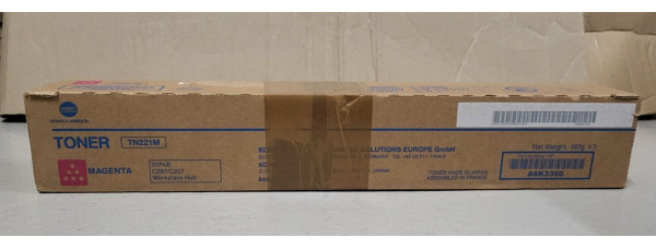 Toner TN221M Magenta A8K3350 Konica Minolta Neu OVP Original Bizhub C287 . 