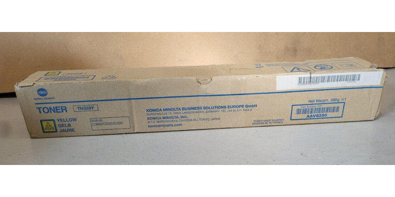 Toner Konica TN328Y Gelb AAV8250 Neu OVP Original Bizhub C250i C300i C250i . 