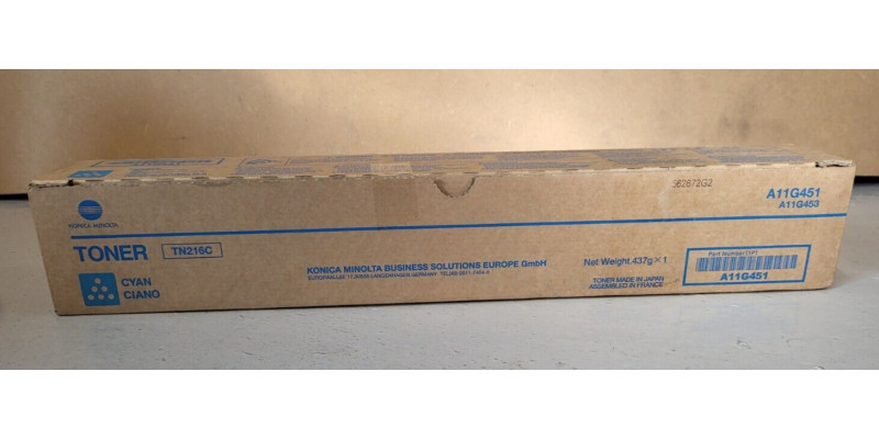 Toner Konica Minolta TN216C Cyan A11G451 Neu OVP Original . 