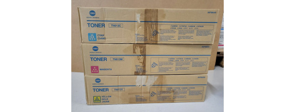 3 Toner Konica Minolta TN613C TN613M TN613Y Neu OVP Original C452 C552 . 
