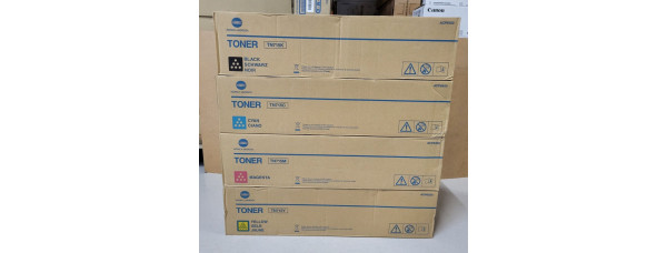 4 Toner Konica Minolta TN715K TN715C TN715M TN715Y Neu OVP A-Ware Original C750i 