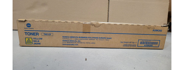 Toner Konica Minolta TN512Y Gelb A33K252 Neu OVP Original C454 . 