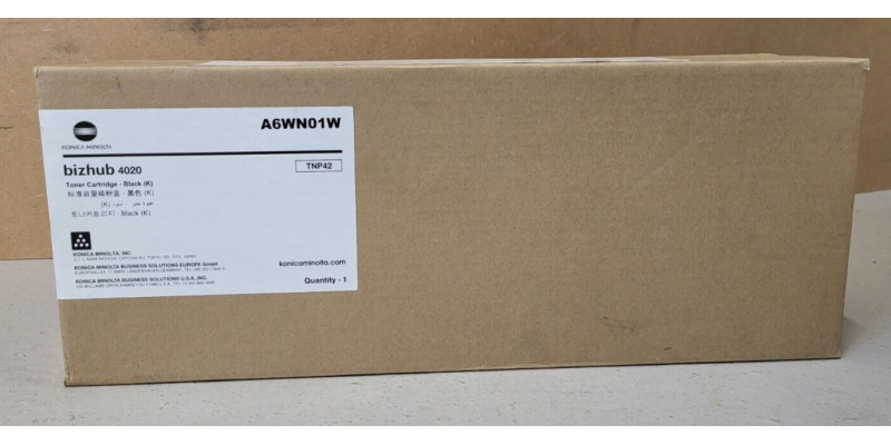 Toner Konica Minolta TNP42 Schwarz A6WN01W Neu OVP A-Ware Original bizhub 4020 