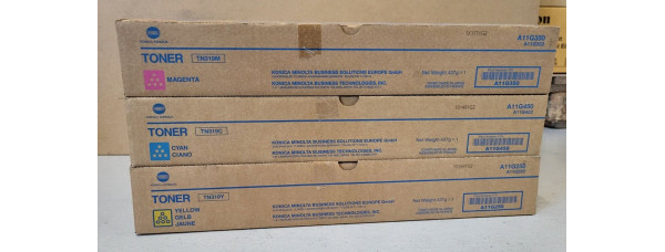 3 Toner Konica Minolta TN-319C TN-319M TN-319Y Neu OVP A-Ware Bizhub C360 Rg Mws 