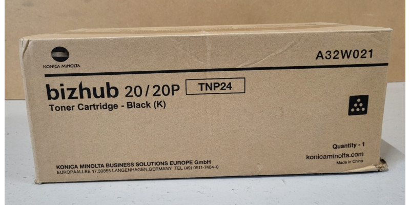 Toner Konica Minolta TNP24 Schwarz A32W021 Neu OVP Original bizhub 20 / 20P  