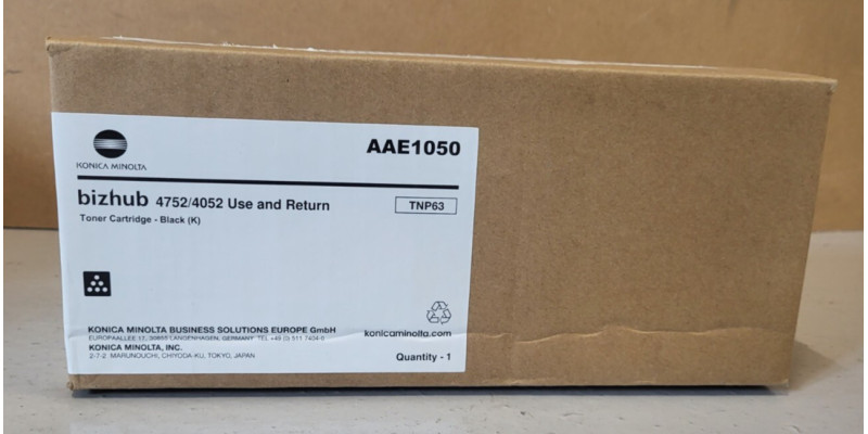 Toner Konica Minolta TNP63 Schwarz AAE1050 Neu OVP Original 4752 4052 . 