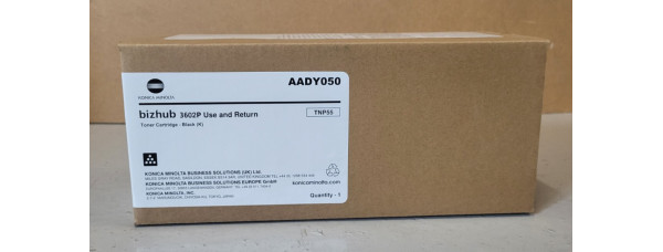 Toner TNP55 Schwarz Konica Minolta AADY050 Neu OVP A-Ware Original 3602 . 