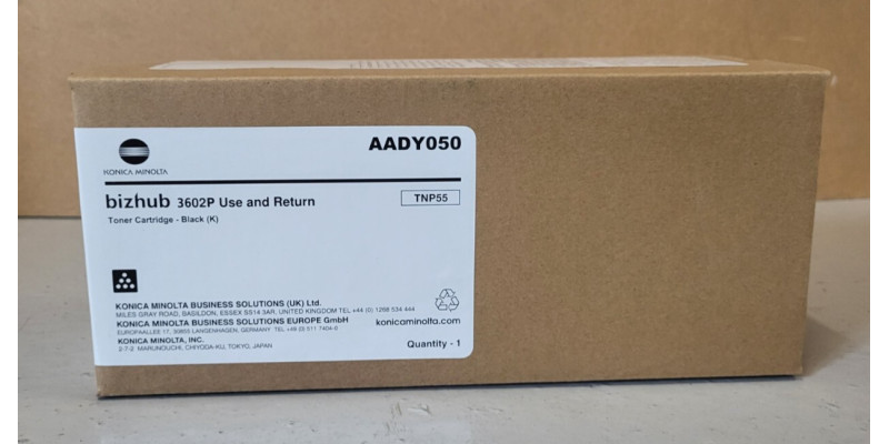 Toner TNP55 Schwarz Konica Minolta AADY050 Neu OVP A-Ware Original 3602 . 