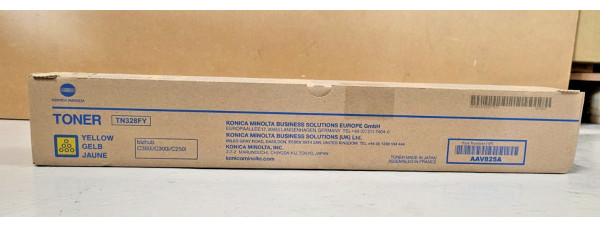 Toner Konica Minolta TN328FY Gelb AAV825A Neu OVP A-Ware Original C360i C300i Rg 