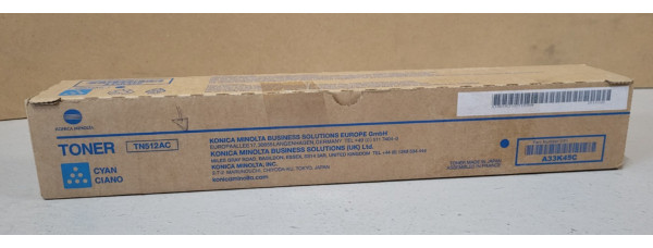 Toner TN512AC Cyan Konica Minolta A33K45C Neu OVP A-Ware Original Bizhub 454 Rg 