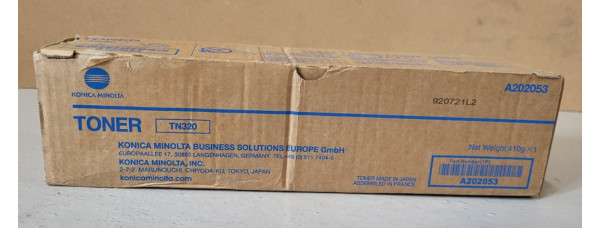 Toner TN320 Schwarz Konica Minolta A202053 Neu OVP Original Bizhub 36  