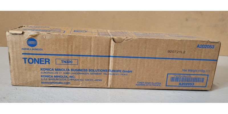 Toner TN320 Schwarz Konica Minolta A202053 Neu OVP Original Bizhub 36  