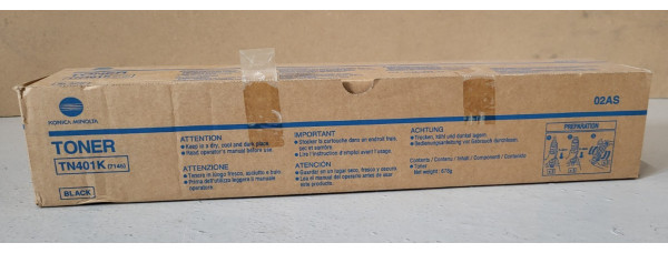 Toner TN401K Schwarz 02AS Konica Minolta Neu OVP A-Ware Original 7145  