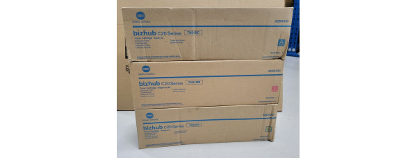 3 Toner Konica Minolta TN318C TN318M TN318Y Neu OVP Original C20  