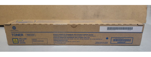 Toner Konica Minolta TN514AY Gelb A9E825F Neu OVP A-Ware Original C658 MwSt. 