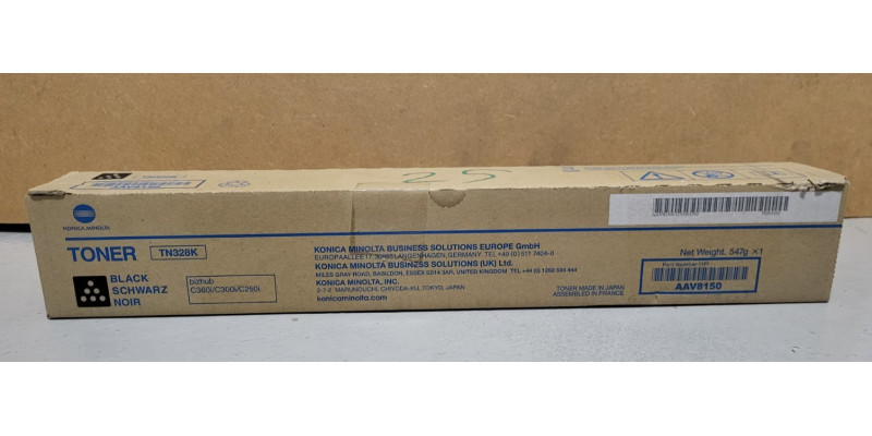 Toner Konica TN328K Black AAV8150 Neu OVP Original Bizhub C360i C300i Rg MwSt A 