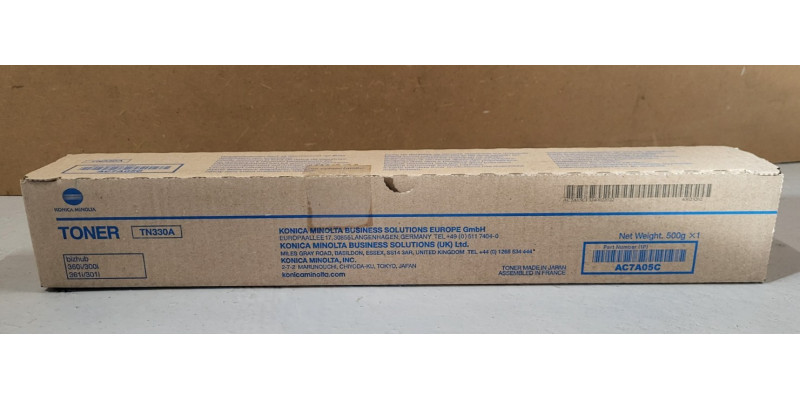 Toner Konica Minolta TN330A Schwarz AC7A05C Neu OVP A-Ware Original bizhub 360i 