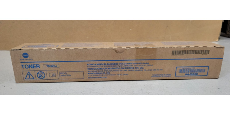 Toner TN326J Konica Minolta AAJ605C Neu OVP Original 368e 308e Rg MwSt. 