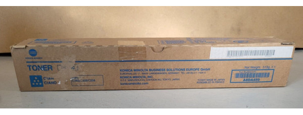 Toner TN324C Cyan A8DA450 Konica Minolta Neu OVP Original C368 C308 C258 Rg MwSt 