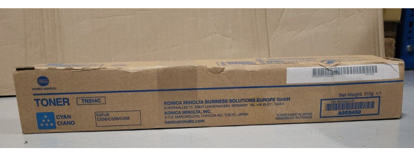 Toner TN514C Cyan Konica Minolta A9E8450 Neu OVP A-Ware Original C658 Rg MwSt. 