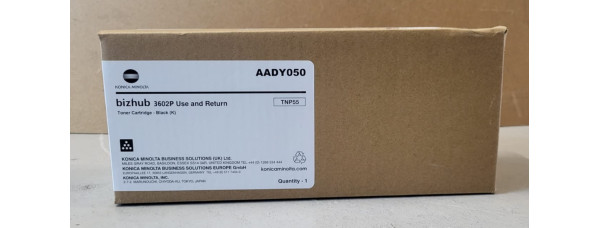 Toner TNP55 Schwarz Konica Minolta AADY050 Neu OVP Original 3602 Rg MwSt. 