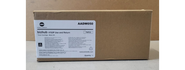 Toner TNP53 Schwarz AADW050 Konica Minolta Neu OVP A-Ware Original Bizhub 4702P 