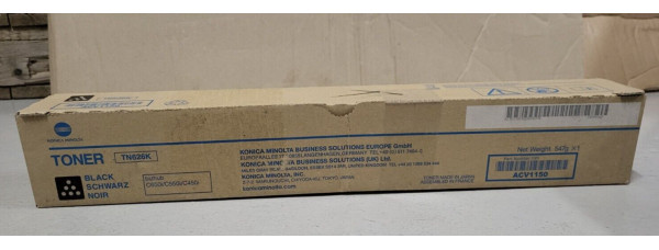 Toner Konica Minolta TN626K Schwarz ACV1150 Neu OVP Original C650i Rg MwSt 