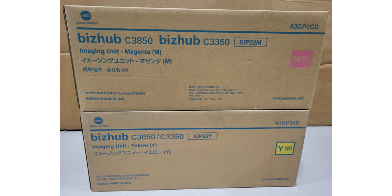 2 Trommeln Konica Minolta IUP22M IUP22Y Neu OVP A-Ware Original C3859 . 